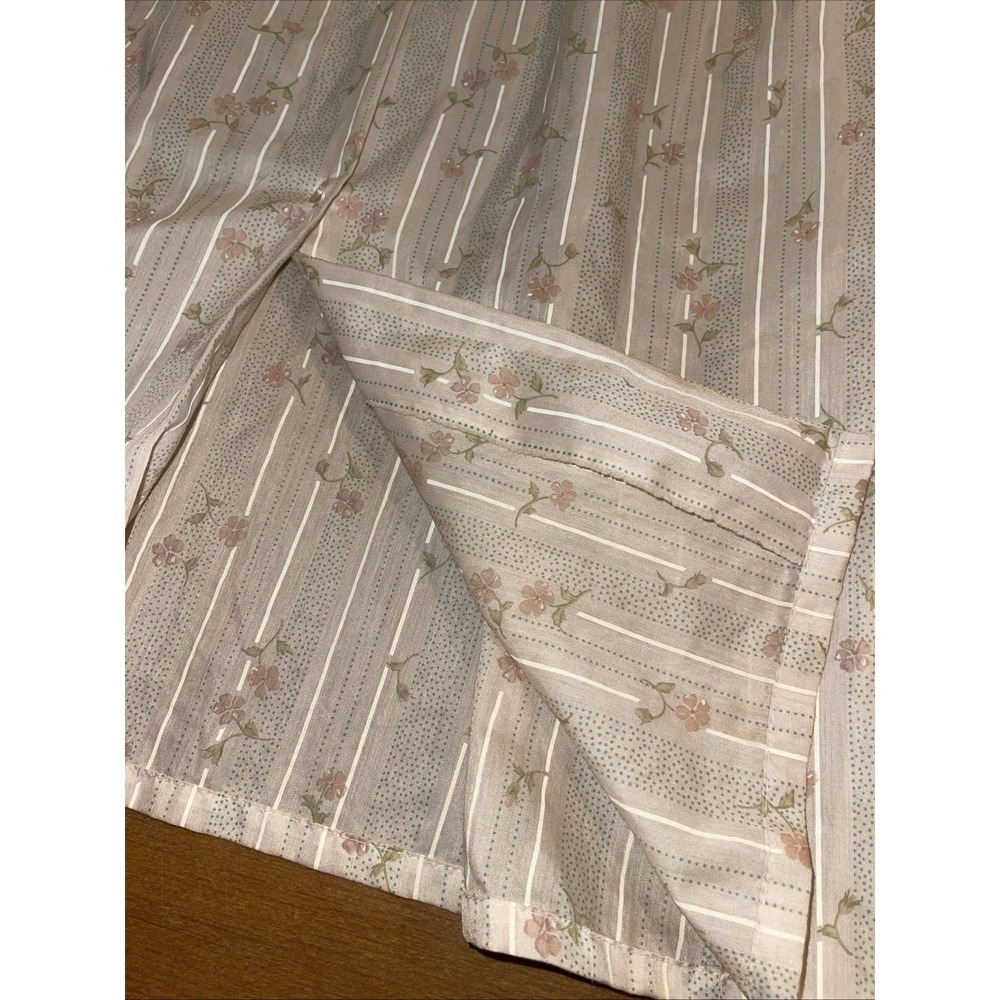 Vintage Long Nightgown Satin Granny Cottagecore Women XXL Flower Detail - Picture 7 of 12